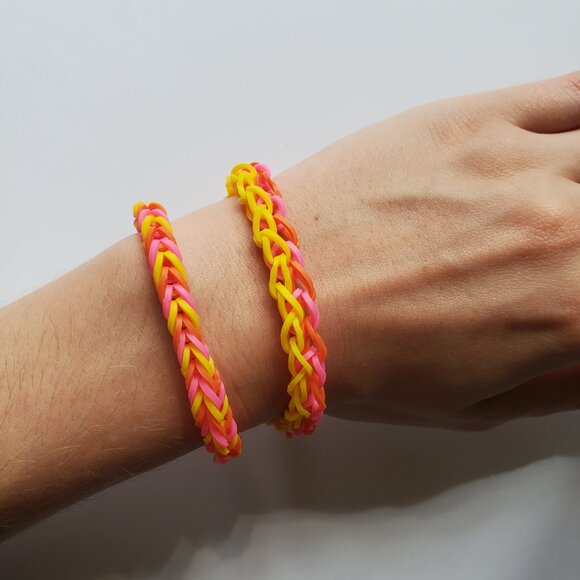 Handmade Rainbow Loom Summer Bracelets - Picture 4 of 5